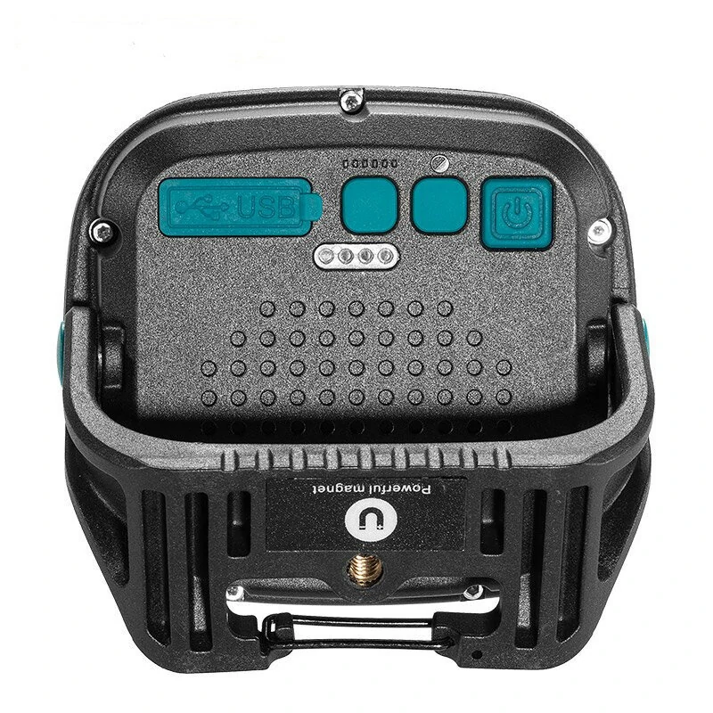 (image for) 300W Strong COB Camping Light Mutilfunction Portable Camping Flood Light USB Charging Emergency Flashlight W893-3 Built-in Battery+Hook