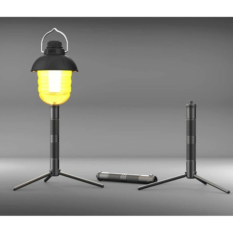 (image for) Aluminum Lantern Stand Camping Lamp Pole for Astrolux&reg; CL01 Foldable Light Support Holder Lamp Bracket Camera Phone Tripod Stand For Picnic