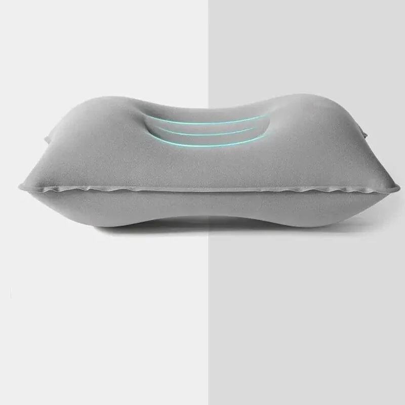 Portable Folding Inflatable Air Cushion Outdoor Travel Sleeping Camping PVC Neck Stretcher Backrest Airplane Comfortable Pillow (image for) Portable Folding Inflatable Air Cushion Outdoor Travel Sleeping Camping PVC Neck Stretcher Backrest Airplane Comfortable Pillow